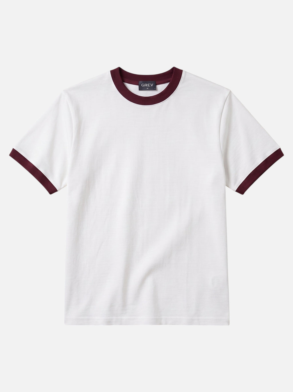 Ringer Tee — Off-White X Burgundy