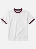 Ringer Tee — Off-White X Burgundy