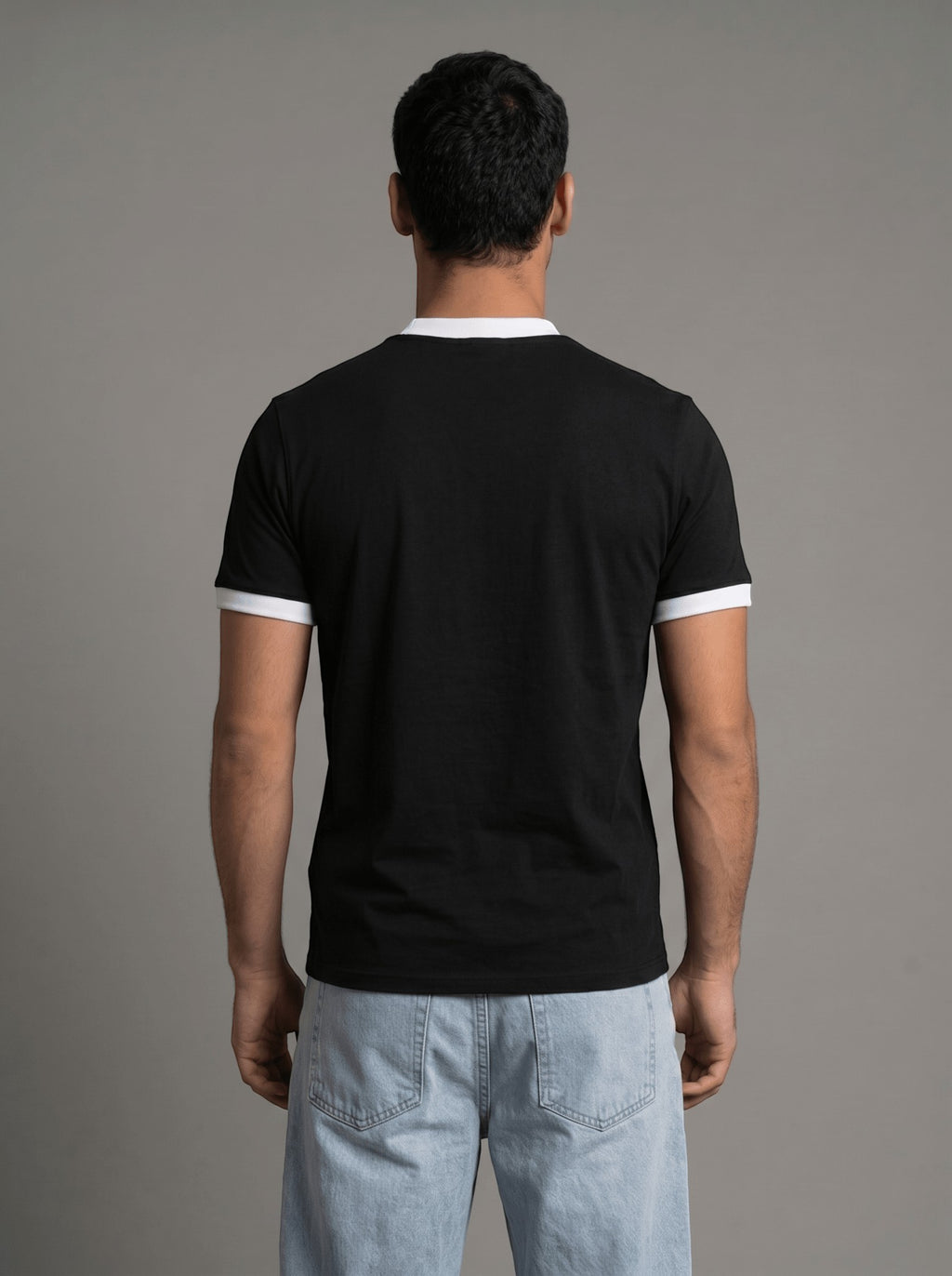 Ringer Tee — Black X White - GREV