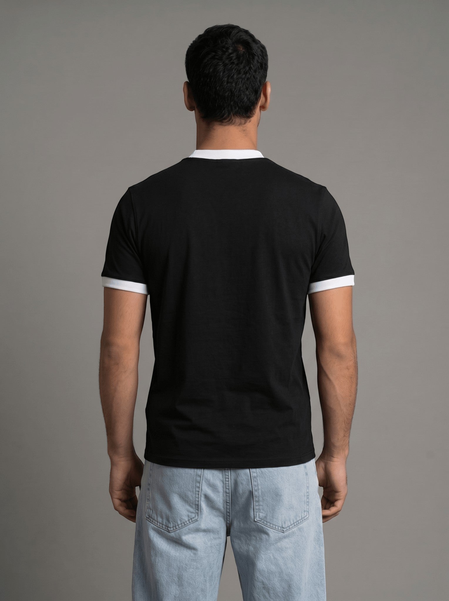 Ringer Tee — Black X White - GREV