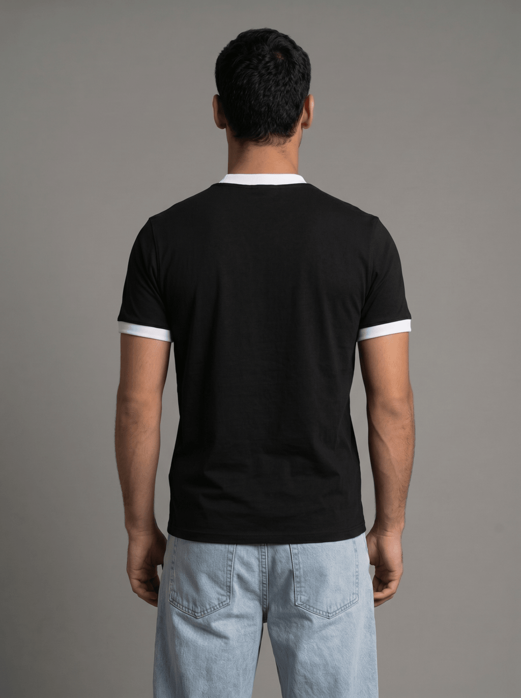 Ringer Tee — Black X White - GREV