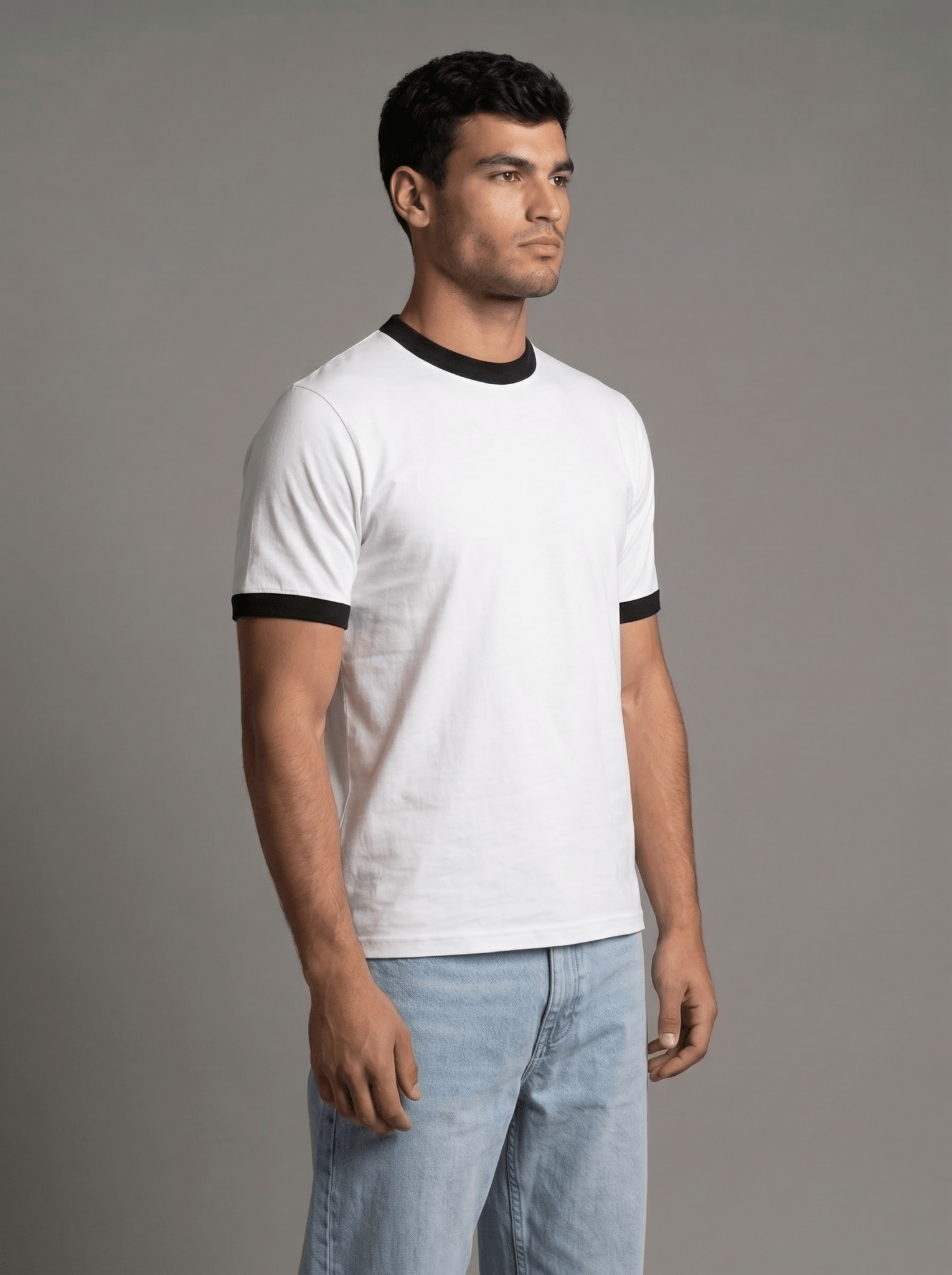 Ringer Tee — Off-White X Black - GREV