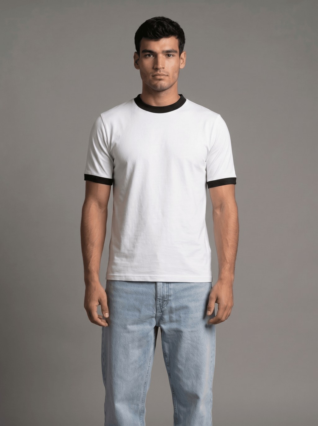 Ringer Tee — Off-White X Black - GREV