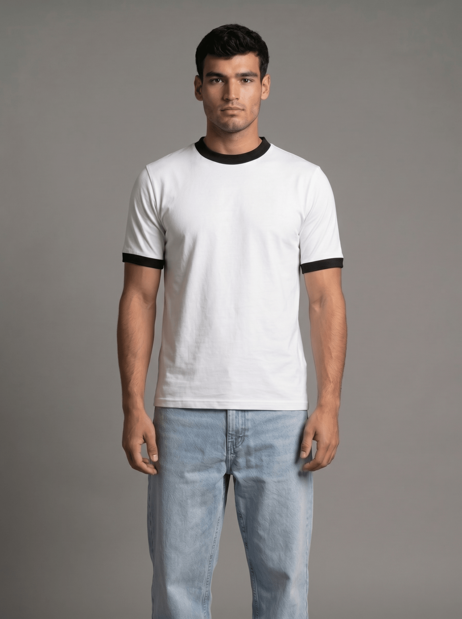 Ringer Tee — Off-White X Black - GREV